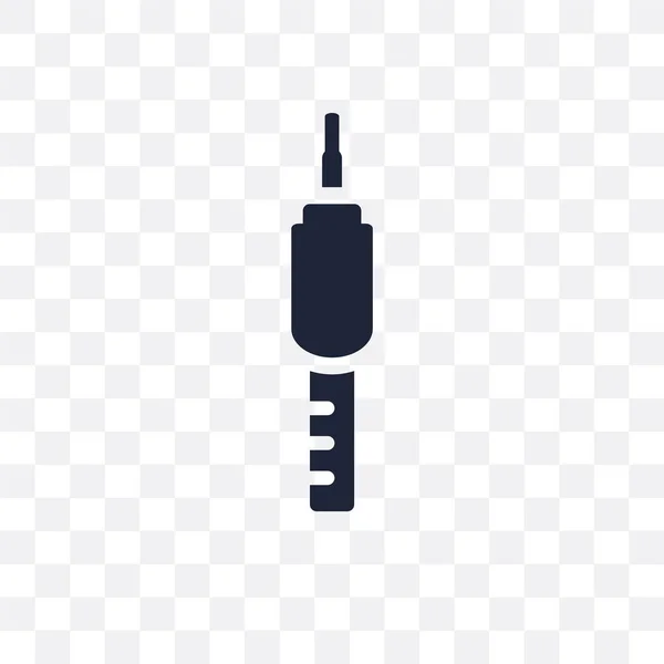 Jack Connector Transparant Pictogram Jack Connector Symbool Ontwerp Uit Muziekcollectie — Stockvector