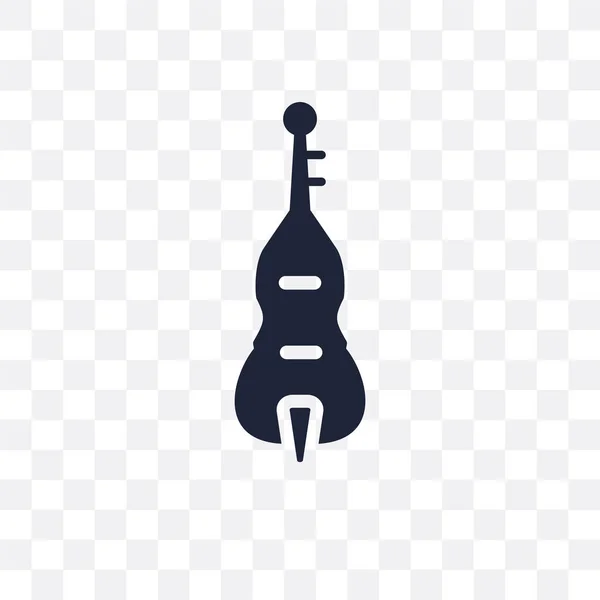 Contrabas Transparant Pictogram Contrabas Symbool Ontwerp Uit Muziekcollectie Eenvoudig Element — Stockvector