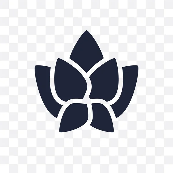 Lotus Icône Transparente Lotus Symbole Design Collection Nature Illustration Vectorielle — Image vectorielle