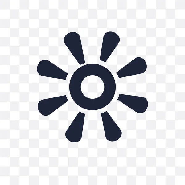 日没の透明なアイコン 自然のコレクションから日没シンボル デザイン 透明な背景に単純な要素ベクトル図 — ストックベクタ