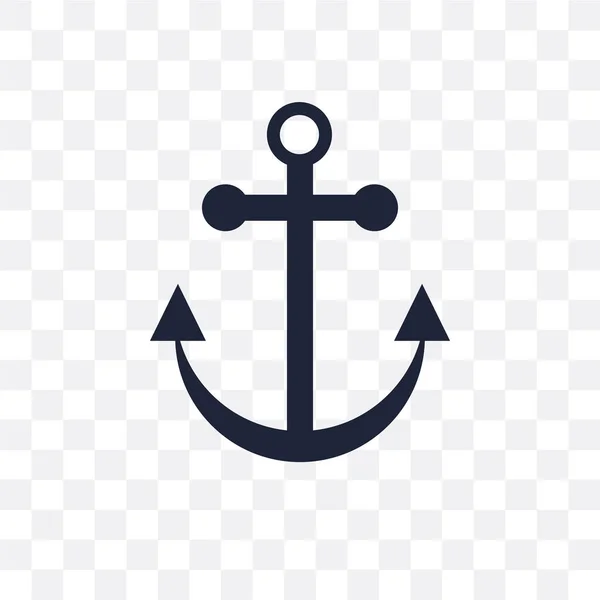 Anchor Transparent Icon Anchor Symbol Design Nautical Collection Simple Element — Stock Vector