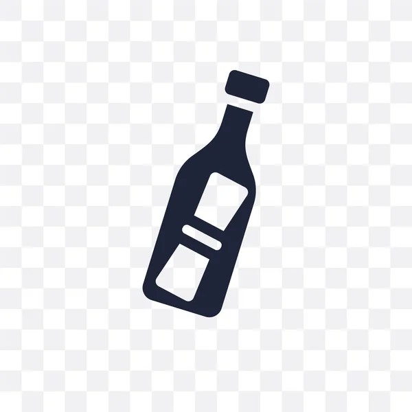 Mensaje Una Botella Icono Transparente Mensaje Diseño Símbolo Botella Colección — Archivo Imágenes Vectoriales