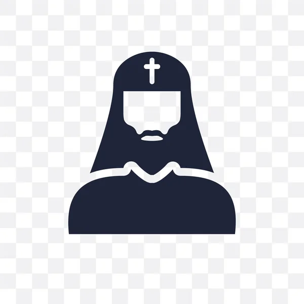 Bischof Gesicht Transparente Ikone Bischof Gesicht Symboldesign Von Menschen Sammlung — Stockvektor
