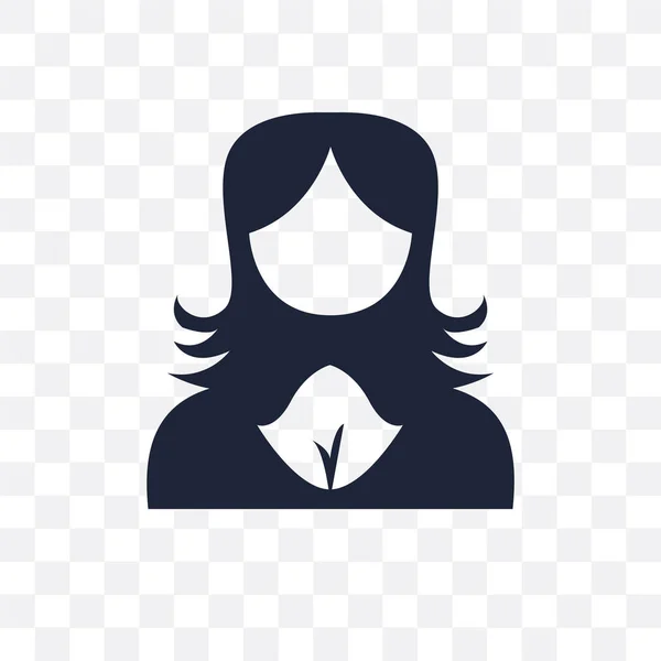 Kvinnliga Användarhantering Genomsynlig Ikonen Kvinnliga Användarhantering Symbol Design Från Personer — Stock vektor