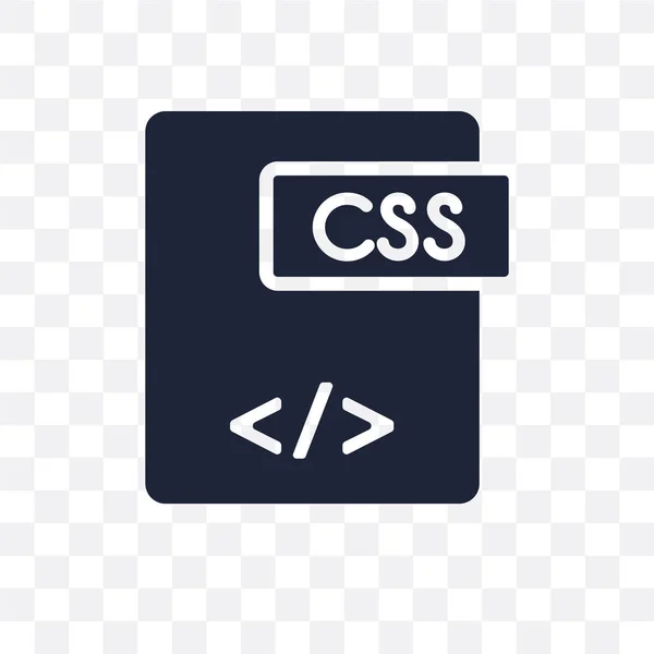 Ícone Transparente Css Design Símbolo Css Coleção Programação Ilustração Vetorial — Vetor de Stock
