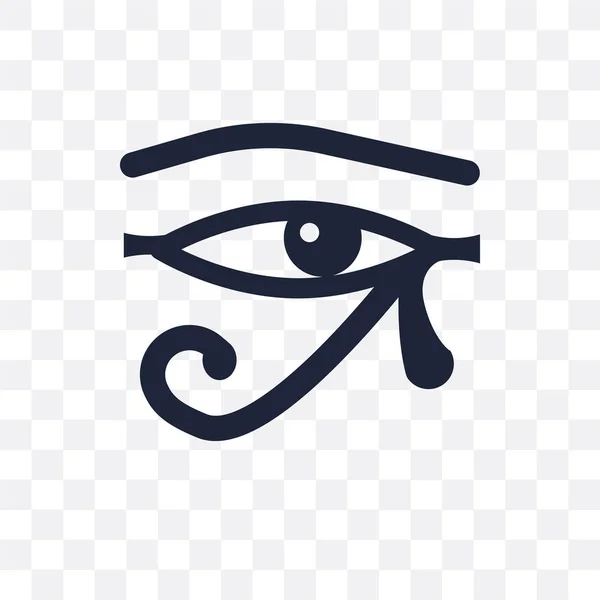Eye Icône Transparente Conception Symboles Eye Collection Religion Illustration Vectorielle — Image vectorielle