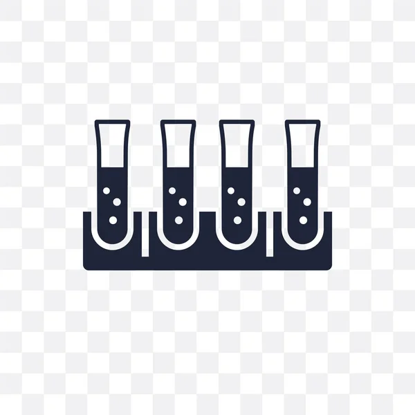 Tubos Icono Transparente Diseño Símbolos Tubos Colección Science Ilustración Simple — Vector de stock