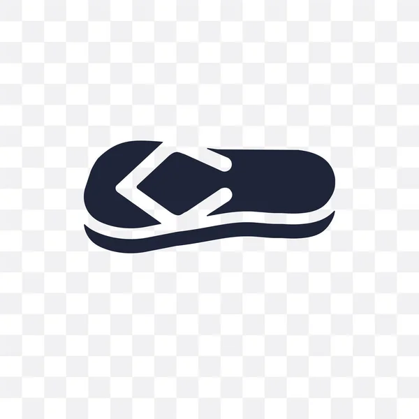 Flip Flop Icône Transparente Flip Flop Symbole Design Collection Été — Image vectorielle