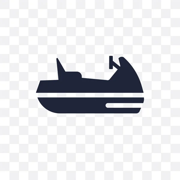 海のスクーターの透明なアイコン 海のスクーター シンボル デザイン夏コレクションから 透明な背景に単純な要素ベクトル図 — ストックベクタ