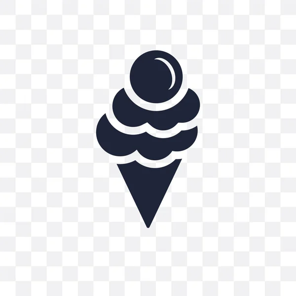 Ice Cream Transparent Icon Ice Cream Symbol Design Summer Collection — Stock Vector