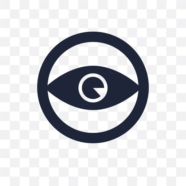 Прозора Іконка Очей Дизайн Символів Очей Колекції Веб Навігації Простий — стоковий вектор