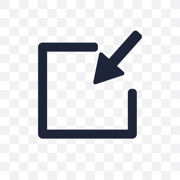 Minimiser Icône Transparente Minimiser Conception Des Symboles Collection Interface Utilisateur — Image vectorielle