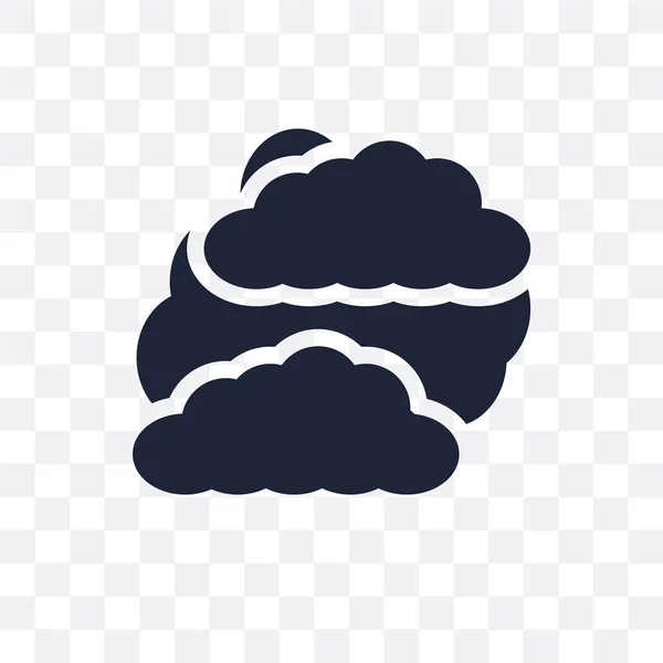 Σύννεφα Διαφανές Εικονίδιο Σύννεφα Σύμβολο Σχεδιασμού Από Συλλογή Καιρός Εικονογράφηση — Διανυσματικό Αρχείο