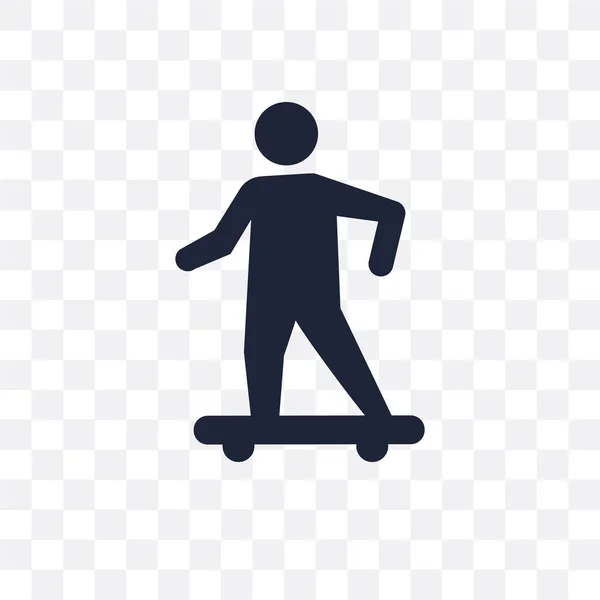 Skateboarding Transparentní Ikony Skateboarding Symbol Design Kolekce Aktivity Koníčky Jednoduchý — Stockový vektor