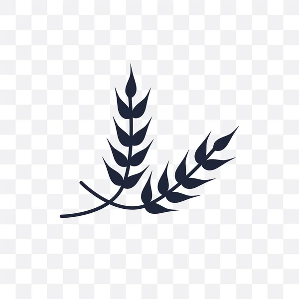 Прозора Ікона Пшениці Дизайн Символів Пшениці Колекції Сільського Господарства Фермерства — стоковий вектор