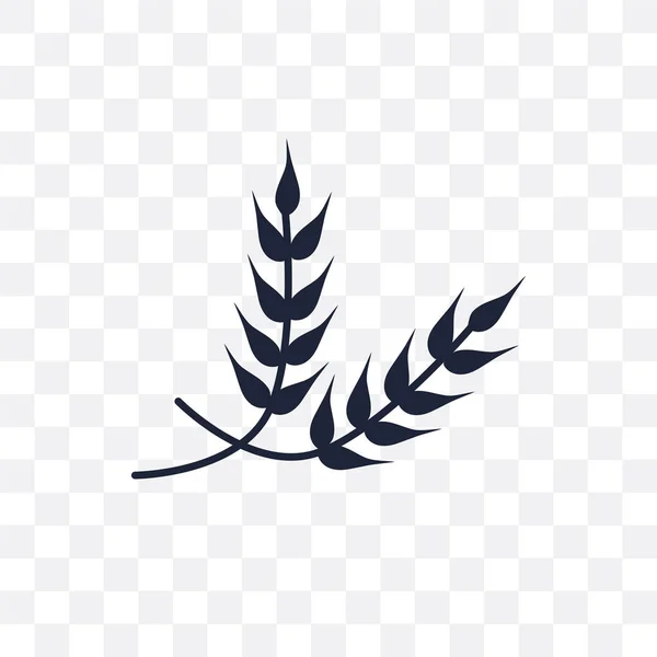 Buğday şeffaf simge. Buğday sembolü tasarım tarım, tarım ve Bahçe koleksiyonu. Basit öğe vektör çizim şeffaf arka plan üzerinde.