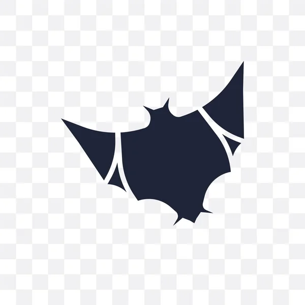 Bat Transparentes Symbol Fledermaussymbole Aus Der Tiersammlung Einfache Elementvektorabbildung Auf — Stockvektor