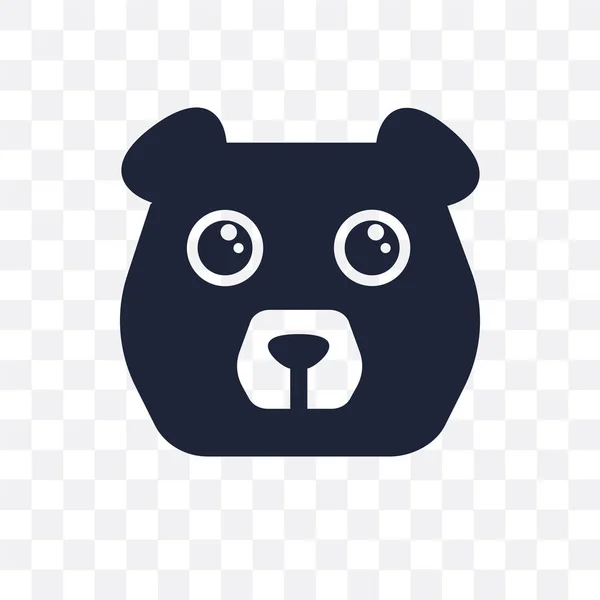 Urso Ícone Transparente Projeto Símbolo Urso Coleção Animais Ilustração Vetorial —  Vetores de Stock