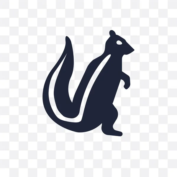 Przezroczysta Ikona Skunk Skunk Projekt Symbol Kolekcji Zwierząt Prosty Element — Wektor stockowy