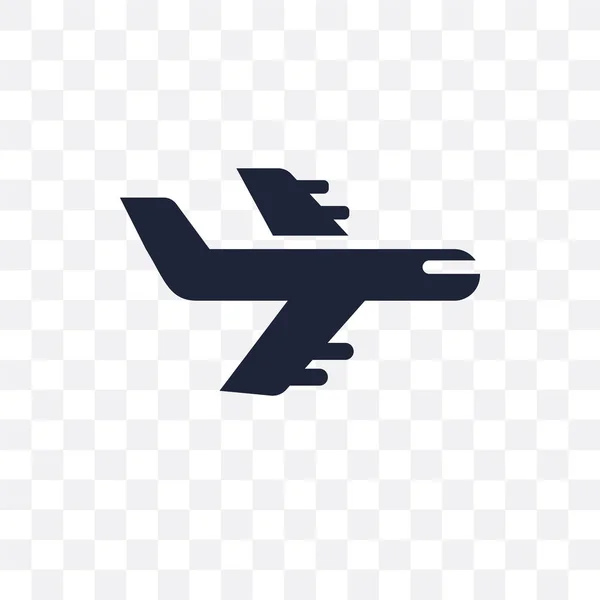 Flug Durchsichtiges Symbol Flugsymboldesign Aus Der Reisekollektion Einfache Elementvektorabbildung Auf — Stockvektor