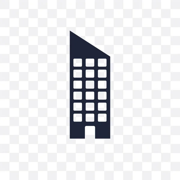 Wolkenkratzer Transparentes Symbol Wolkenkratzer Symboldesign Aus Der Architektursammlung Einfache Elementvektorabbildung — Stockvektor