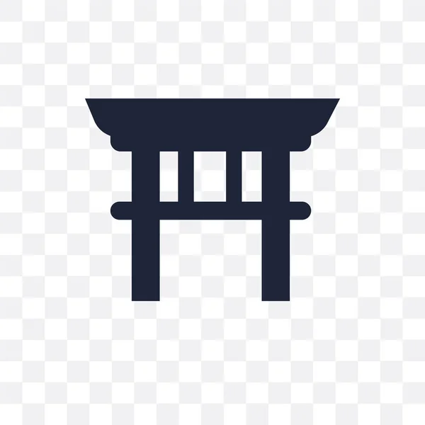 Torii Tor Transparentes Symbol Torii Gate Symbol Design Aus Der — Stockvektor