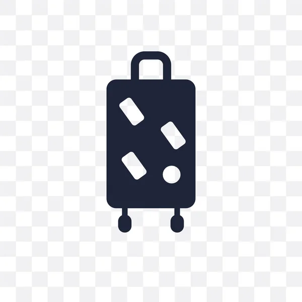Прозора Іконка Подорожі Рюкзак Дизайн Символів Туристичного Рюкзака Колекції Travel — стоковий вектор