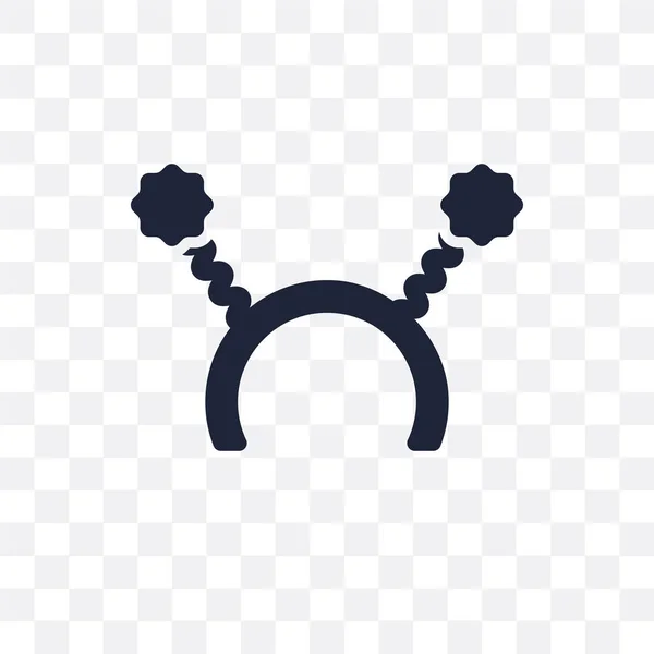 Headband Διαφανές Εικονίδιο Headband Σύμβολο Σχεδιασμού Από Συλλογή Γενέθλια Και — Διανυσματικό Αρχείο