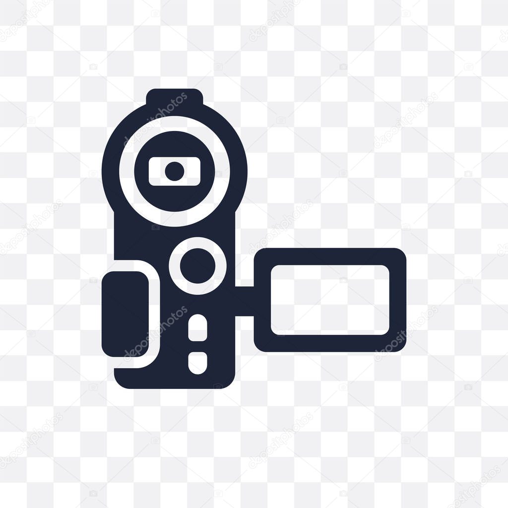 Video recorder transparent icon. Video recorder symbol design from Electronic devices collection.