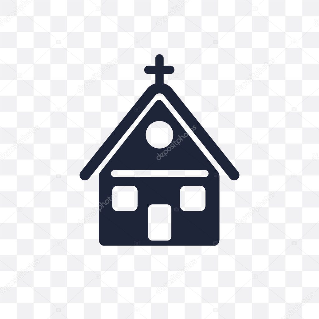 Church Icon transparent icon. Church Icon symbol design from Maps and locations collection. Simple element vector illustration on transparent background.