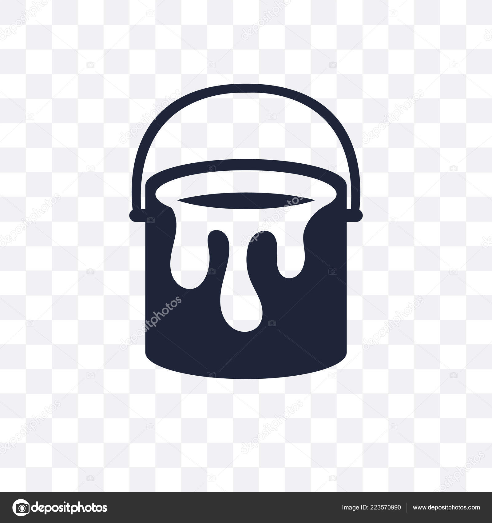 Paint Bucket Transparent Icon Paint Bucket Symbol Design