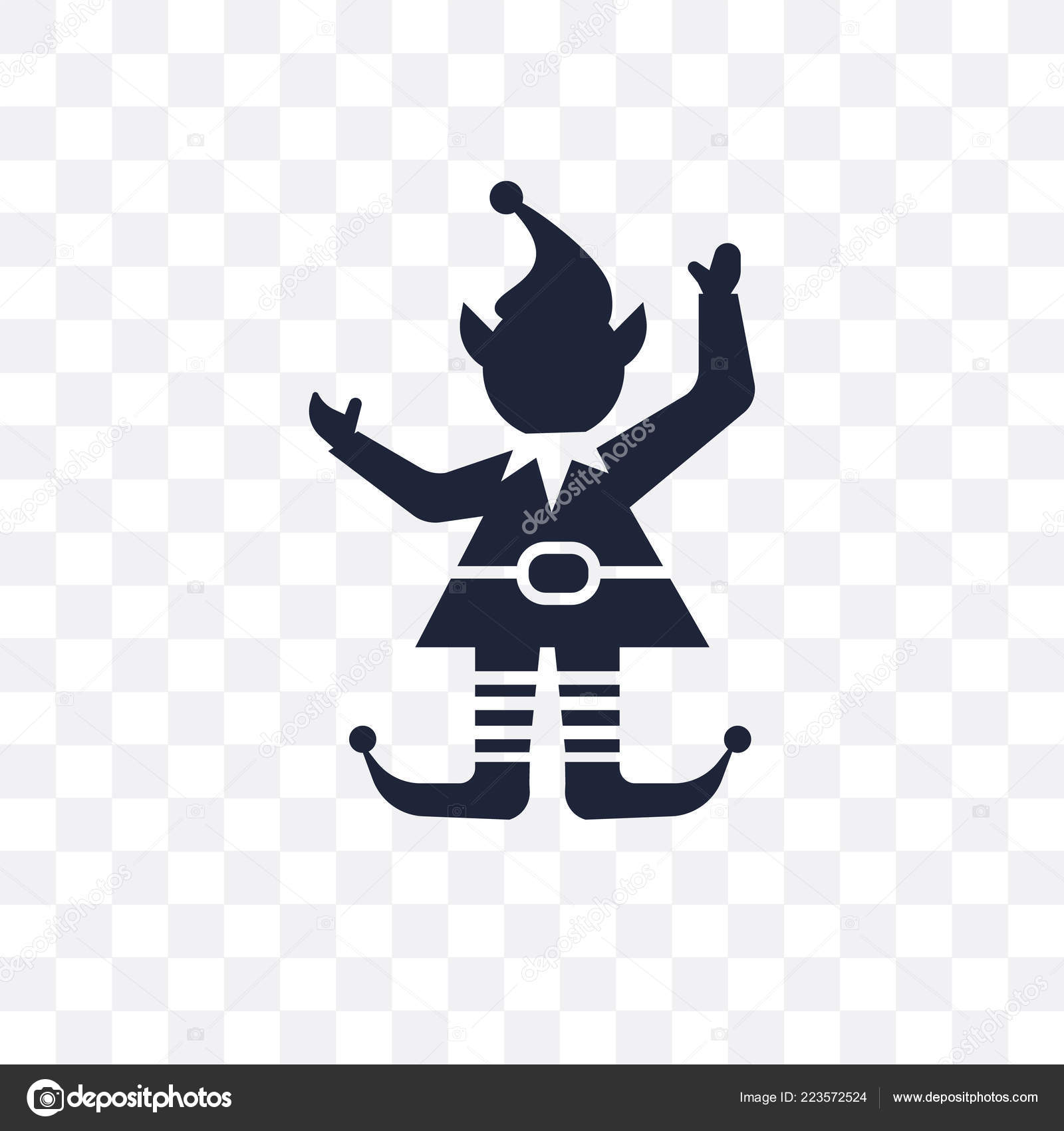 Elf Transparent Icon Elf Symbol Design Fairy Tale Collection Simple Vector Image By C Coolvectorstock Vector Stock
