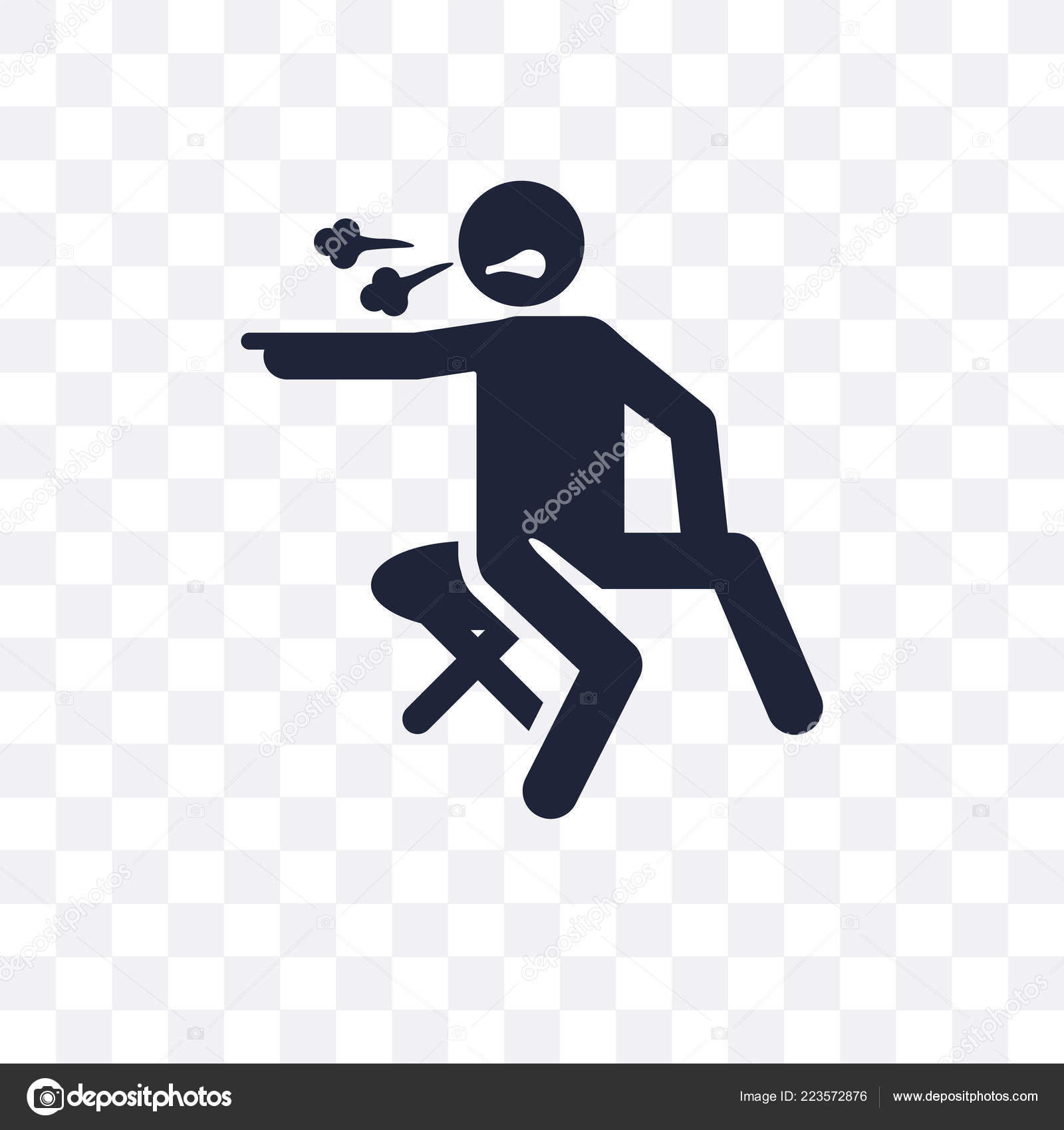 孤独的人类透明的图标孤独的人的符号设计从感情收藏简单的元素向量例证在透明背景图库矢量图©CoolVectorStock 223572876, image size:1600x1700