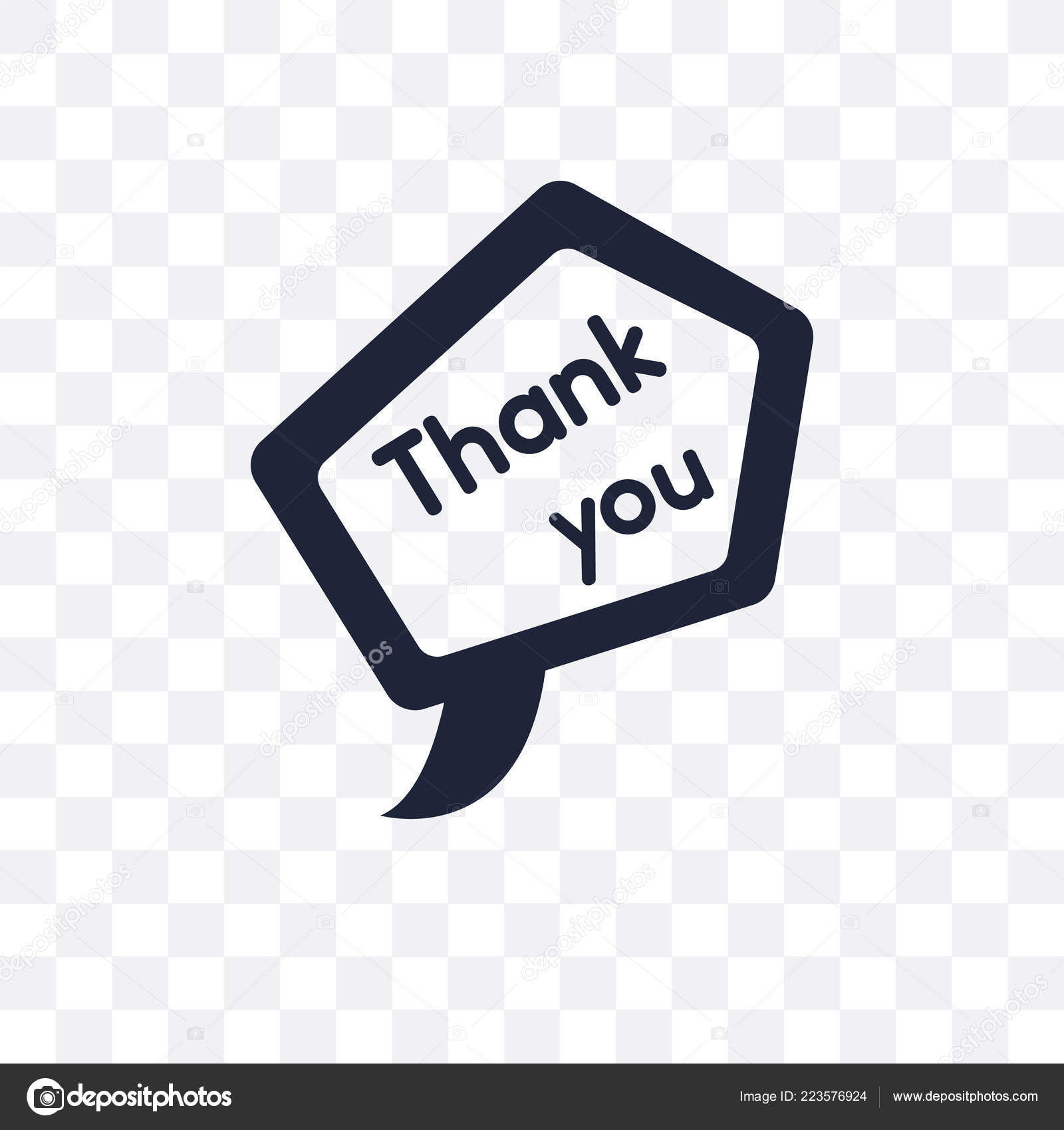 Thank You Transparent Icon Thank You Symbol Design United States Stock  Vector Image by ©CoolVectorStock #223576924