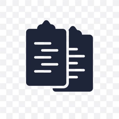 Senaryo şeffaf simge. Senaryo sembolü tasarım sinema koleksiyonundan. Basit öğe vektör çizim şeffaf arka plan üzerinde.