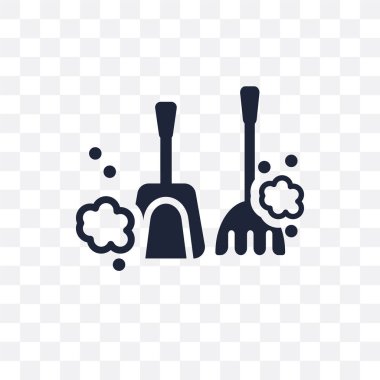 Toz şeffaf simge. Simge tasarım koleksiyonu temizlik from toz. Basit öğe vektör çizim şeffaf arka plan üzerinde.