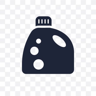 Deterjan şeffaf simge. Deterjan sembolü tasarım From koleksiyonu temizlik. Basit öğe vektör çizim şeffaf arka plan üzerinde.