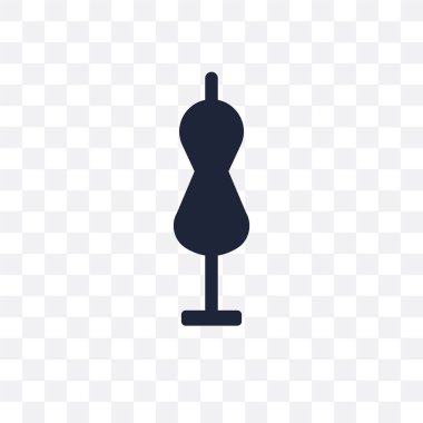 Manken şeffaf simge. Manken simge tasarım kıyafetler koleksiyonundan. Basit öğe vektör çizim şeffaf arka plan üzerinde.