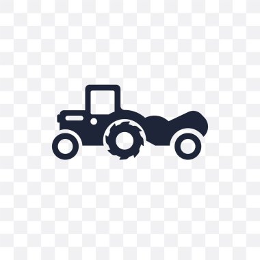 Kazıyıcı şeffaf simge. Kazıyıcı sembolü tasarım inşaat koleksiyonundan. Basit öğe vektör çizim şeffaf arka plan üzerinde.