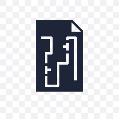 İnşaat planı saydam simge. İnşaat planı sembol tasarım inşaat koleksiyonundan. Basit öğe vektör çizim şeffaf arka plan üzerinde.