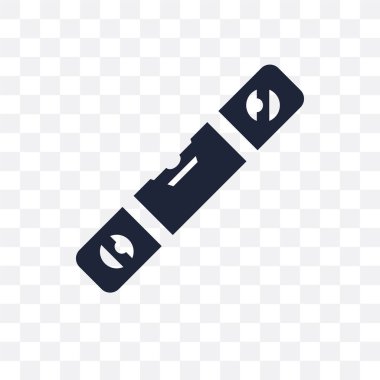 Terazisi aracı şeffaf simgesi. Kural aracı simgesi tasarım inşaat koleksiyonundan plumb. Basit öğe vektör çizim şeffaf arka plan üzerinde.