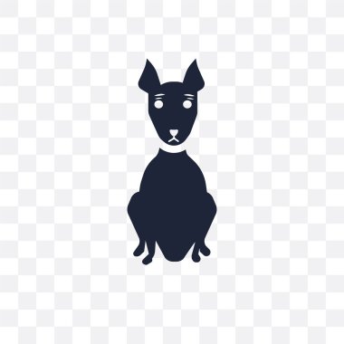 Amerikan tüysüz Terrier köpek şeffaf simge. Amerikan tüysüz Terrier köpek sembolü tasarım köpekler koleksiyonundan. Basit öğe vektör çizim şeffaf arka plan üzerinde.