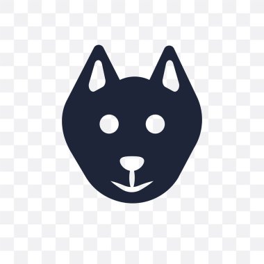 Schipperke köpek şeffaf simge. Schipperke köpek sembolü tasarım köpekler koleksiyonundan. Basit öğe vektör çizim şeffaf arka plan üzerinde.