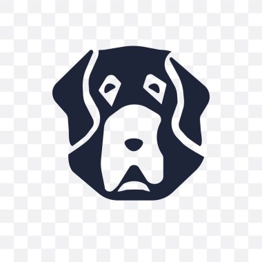 St. Bernard köpeği şeffaf simge. St. Bernard köpeği sembolü tasarım köpekler koleksiyonundan. Basit öğe vektör çizim şeffaf arka plan üzerinde.