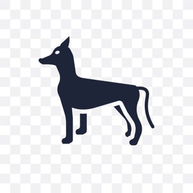 Xoloitzcuintli köpek şeffaf simge. Xoloitzcuintli köpek sembolü tasarım köpekler koleksiyonundan. Basit öğe vektör çizim şeffaf arka plan üzerinde.