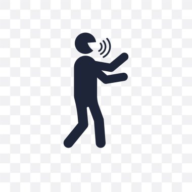 filan insan şeffaf simge. Duygular koleksiyonundan filan insan sembolü tasarım. Basit öğe vektör çizim şeffaf arka plan üzerinde.