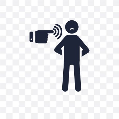 insan şeffaf simge depresif. insan sembolü tasarım duygular koleksiyonundan depresif. Basit öğe vektör çizim şeffaf arka plan üzerinde.