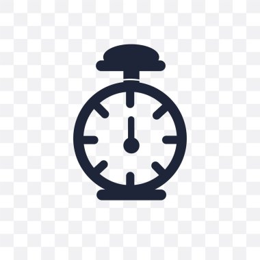 Noel saat şeffaf simgesi. Noel saat simgesi tasarım Noel koleksiyonundan. Basit öğe vektör çizim şeffaf arka plan üzerinde.