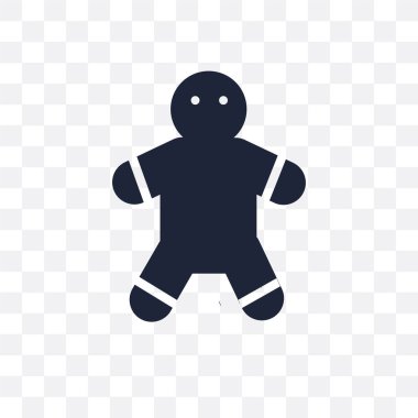 Tanımlama bilgisi şeffaf simge. Tanımlama bilgisi sembolü tasarım Noel koleksiyonundan. Basit öğe vektör çizim şeffaf arka plan üzerinde.