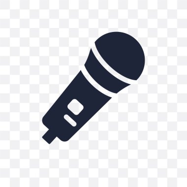 Karaoke şeffaf simge. Karaoke sembolü tasarım Noel koleksiyonundan. Basit öğe vektör çizim şeffaf arka plan üzerinde.